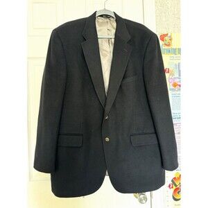 Joseph Lyman 100% Cashmere Men’s Black Blazer Size 44 R